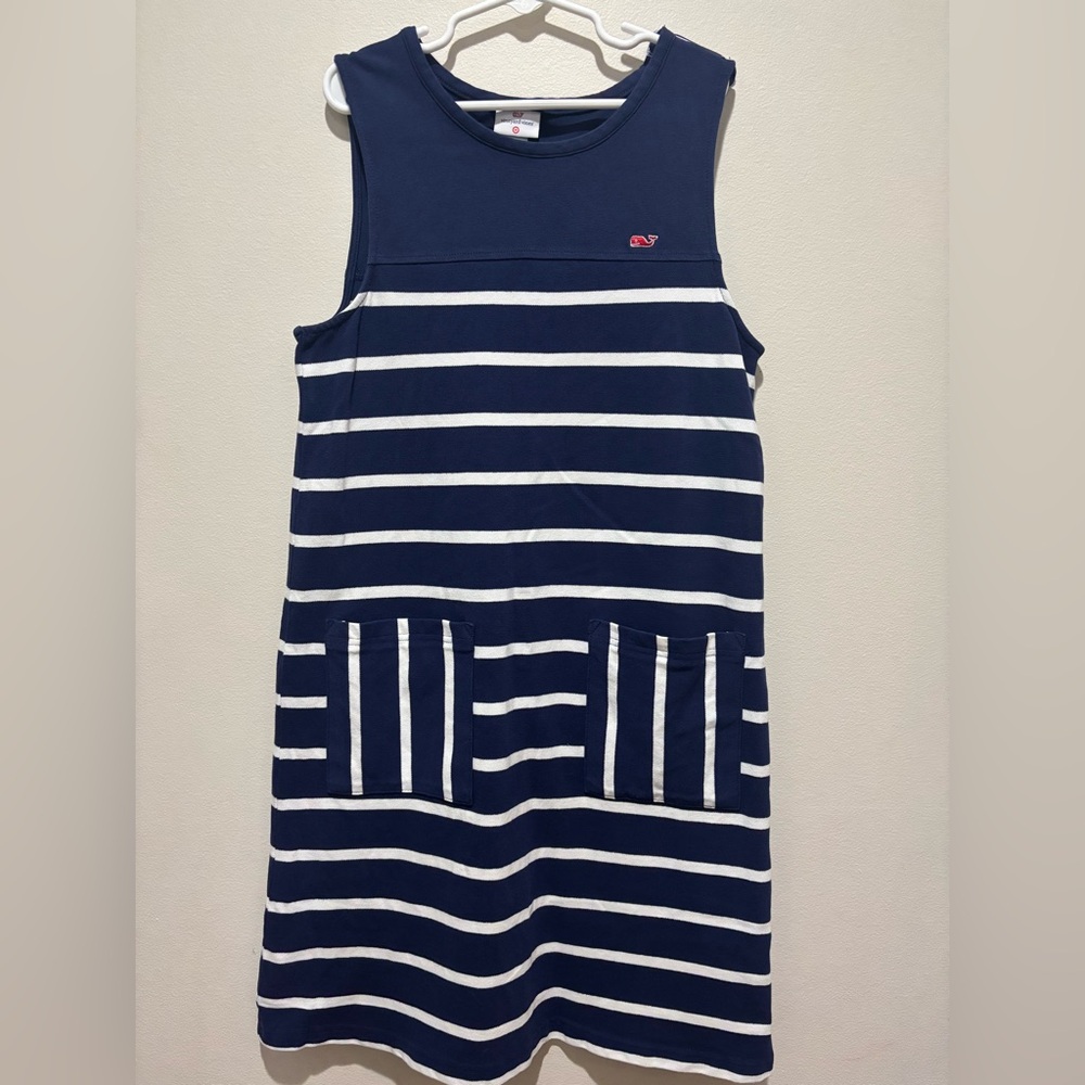 Vineyard Vines Nautical Red White Blue Striped Dress 4th of July 4 Summer Party